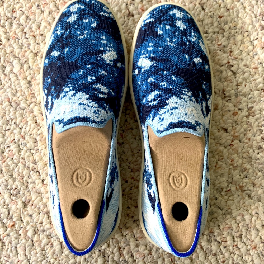 Rothy’s Indigo Shibori Sneakers- 8
